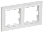 BRITE Рамка 2-местная РУ-2-БрАБ арктический белый IEK