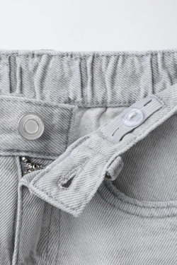 ZARA ДЖИНСОВЫЕ ШОРТЫ, СЕРЫЙ