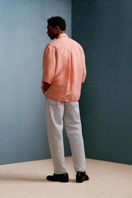 ZARA X WILLY CHAVARRIA ДЖИНСЫ ПРЯМОГО КРОЯ, СИНИЙ