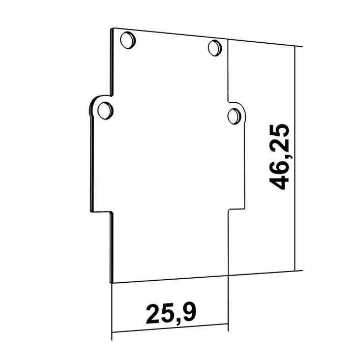 Заглушка для магнитной системы АВД-5355-Z Black