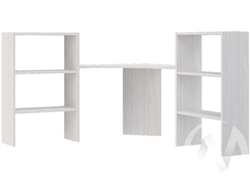 Надставка на угловой стол ПЛ-722 МС Прага (ясень анкор/белое дерево)