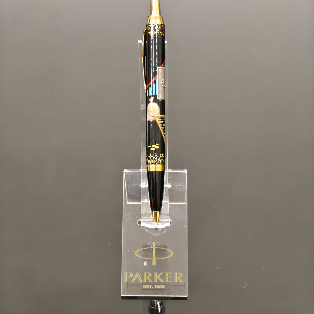 Ручка "Подарок финансисту" с ручной росписью Палех