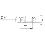 Гайка шестигранная стопорная VH UNF 3/4"