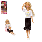 Кукла 29см София, руки и ноги сгиб, малыш пьет и писает, акс, кор (Карапуз)