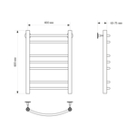 Полотенцесушитель MIXLINE CAPELLA  60х40 г2 (1/2'' ВР, 7 перекладин) водяной