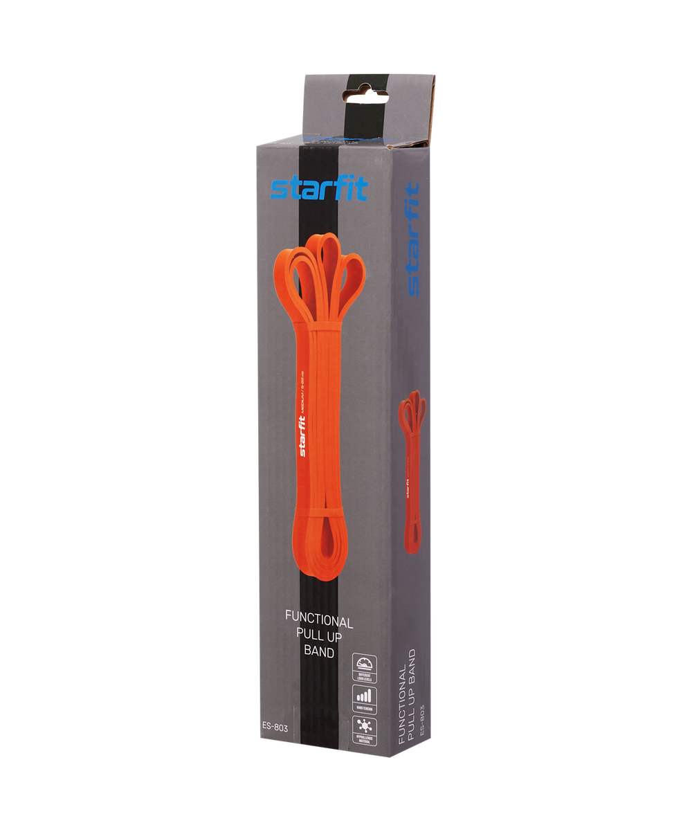 Эспандер ленточный для кросс-тренинга STARFIT ES-803, 23-68 кг, 208х6,4 см, фиолетовый