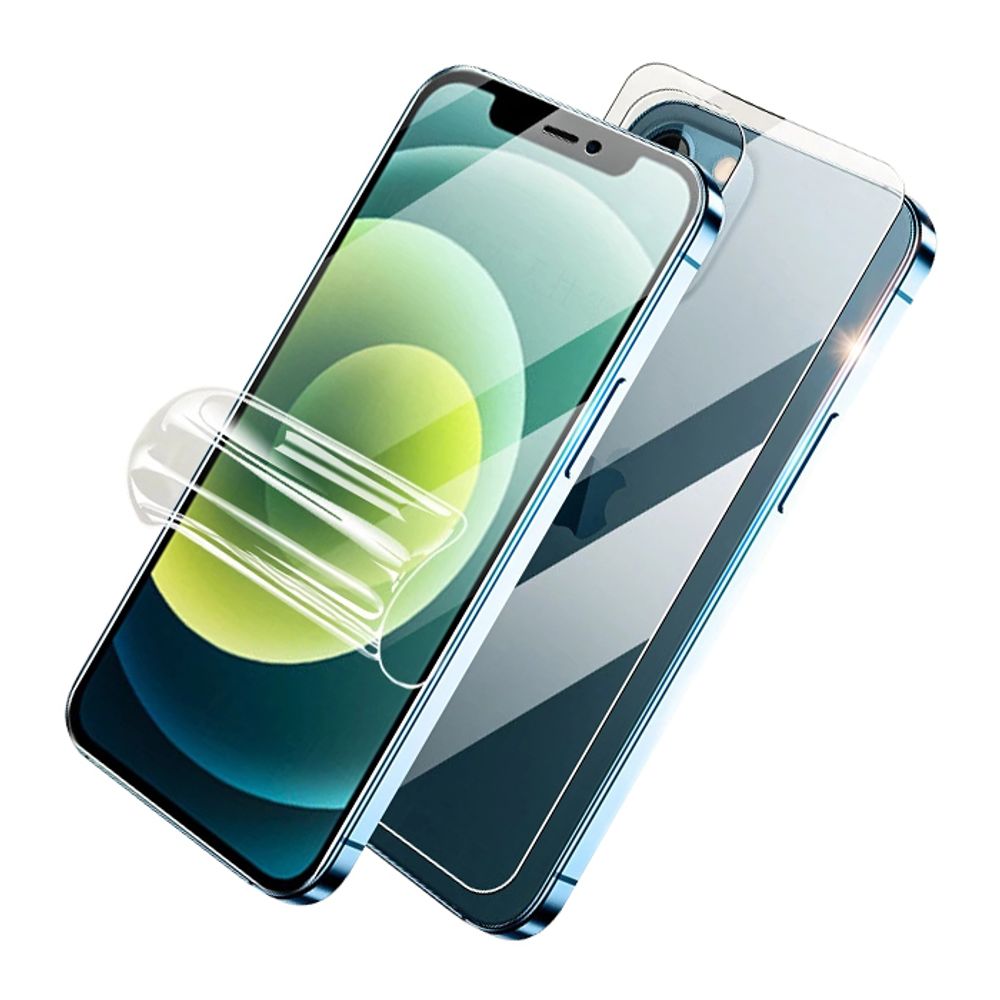 Гидрогелевая пленка Rock на заднюю крышку и экран iPhone 12 Pro Max
