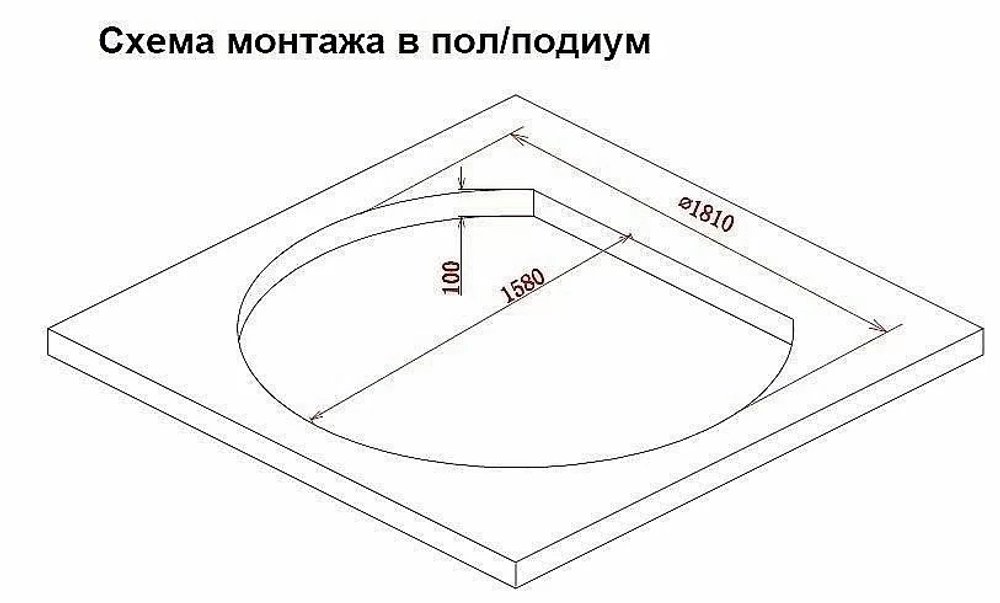 Ванна акриловая Gemy Built-in G9053 K 185х162 белая с гидромассажем