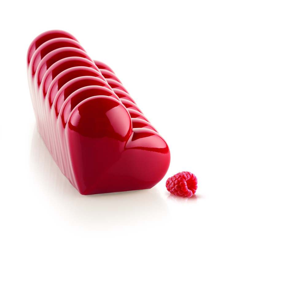 Форма силиконовая Bûche coeur (Полено " Сердце"), Silikomart, Италия