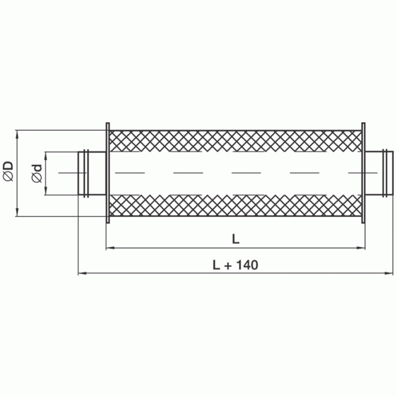 Шумоглушитель SCr 200/900