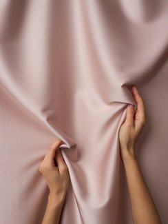 Шелк искусственный стрейч, арт. 2207, Китай, пудра