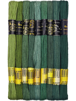 Наборы ниток мулине для вышивания ПНК Киров 9 шт.