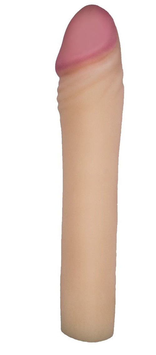 Телесная насадка-удлинитель из неоскин - 20 см.