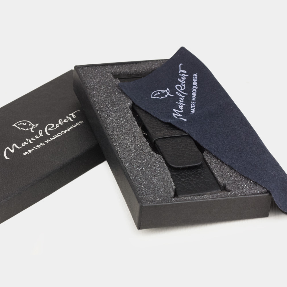 Ремешок для Apple Watch 40/41/42 mm из кожи теленка, черного цвета