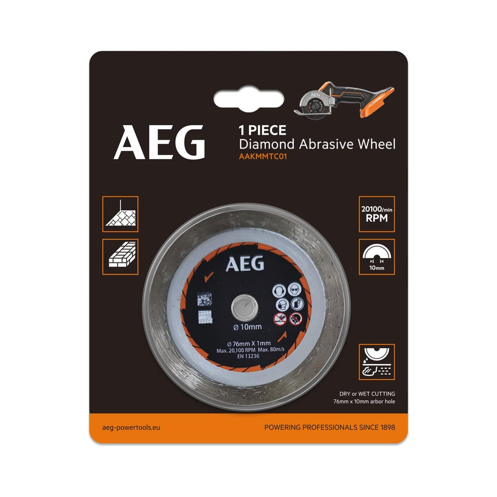Диск алмазный для отрезной машины AAKMMTC01 AEG 4932478589