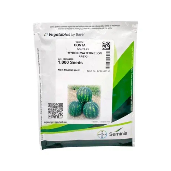 Бонта F1 семена арбуза Seminis упаковка – фото 6