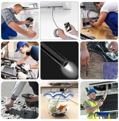 Эндоскоп , гибкая камера для труднодоступных мест с переходником TYPE-C 2М.