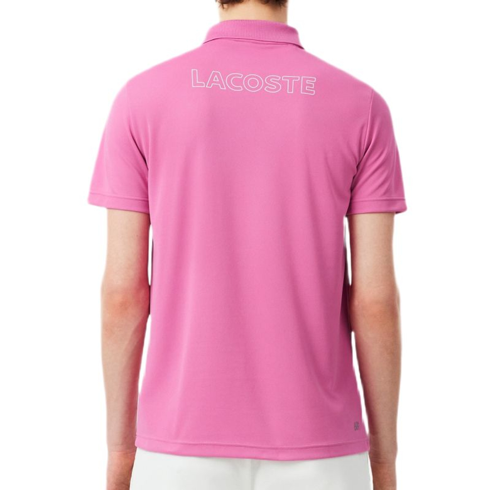 Теннисное поло Lacoste Sport Ultra Dry Trim Accent - rose