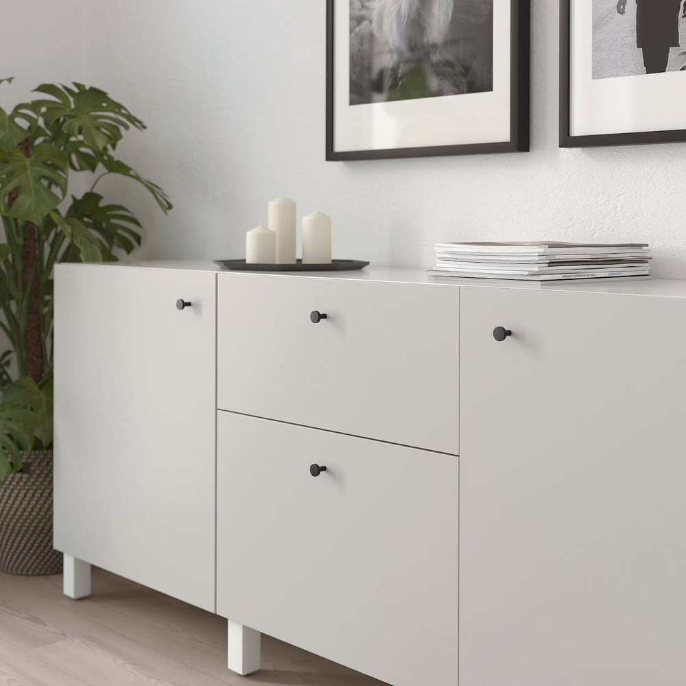 IKEA BAGGANÄS  (ИКЕА БАГГАНÄС)  -  Ручка, черная, 21 мм
