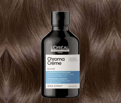 L'Oreal Шампунь-крем с синим пигментом для нейтрализации оранжевого оттенка русых и светло-коричневых волос 300мл