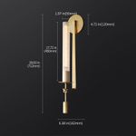 Настенный светильник MT8615-1W antique brass