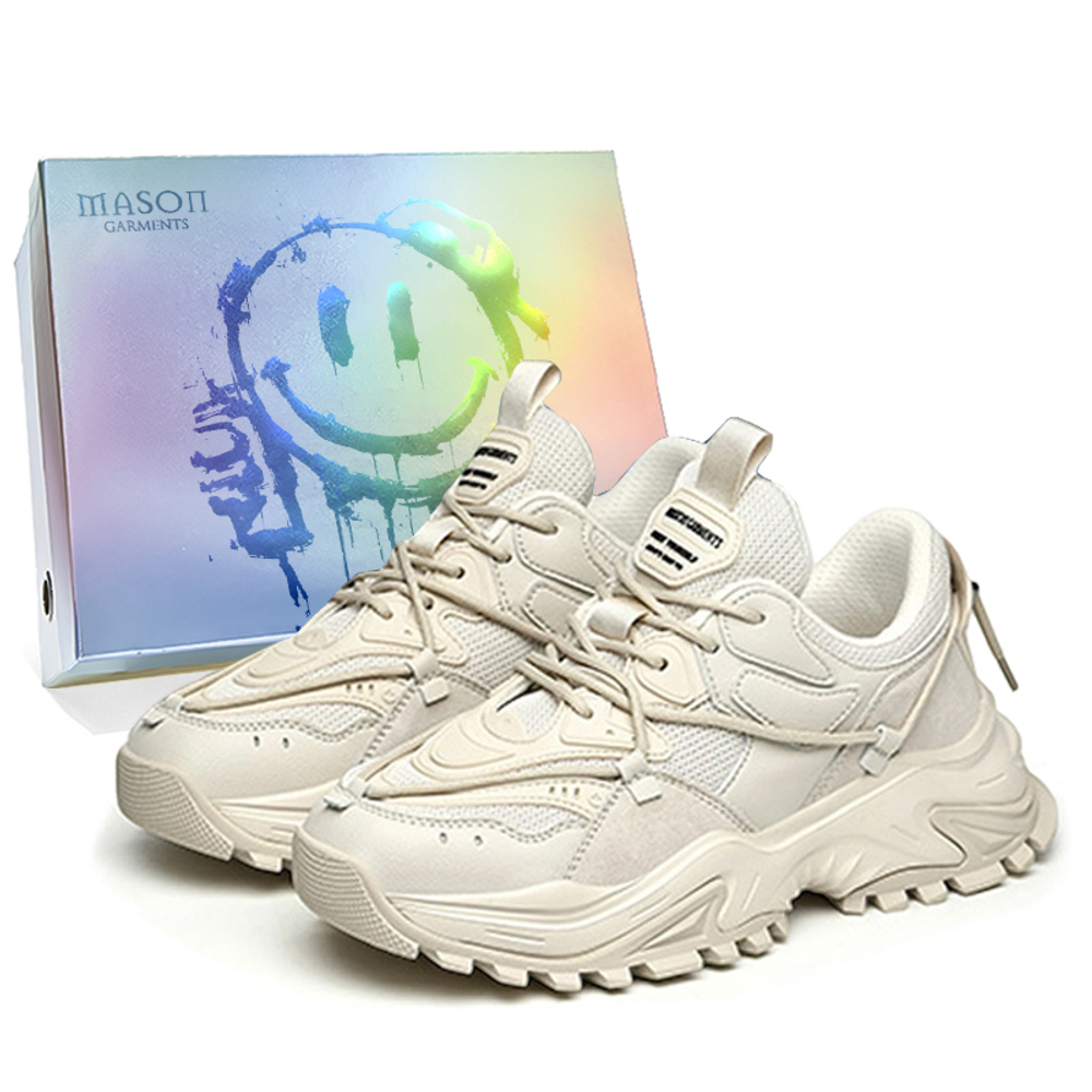 Masongarments Shark Tooth Series Chunky Sneakers бежевый