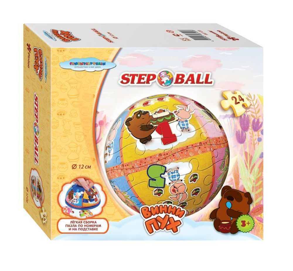 Пазл-шар 24эл. "Винни Пух" С/м (Степ пазл)