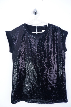 Топ LIME спереди полностью расшитый пайетками 42 размер