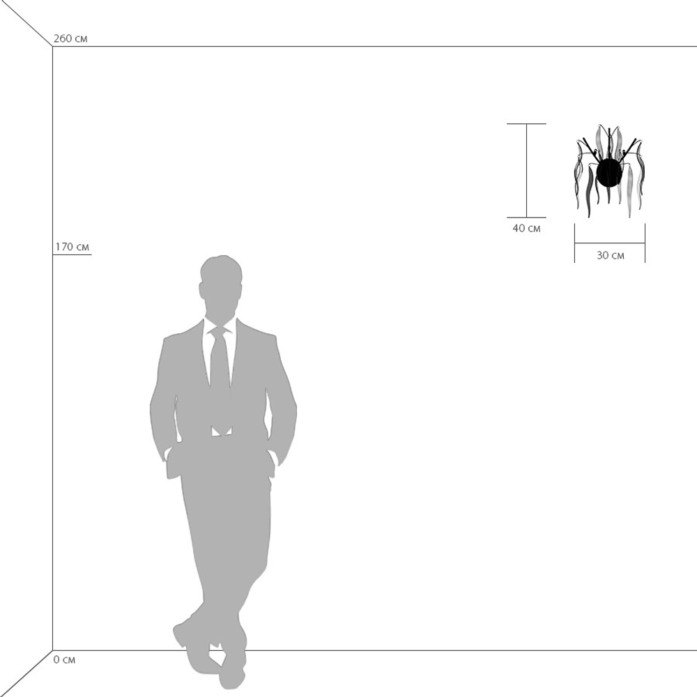 792634 Бра MOCCO 3х20W G4 12V ХРОМ