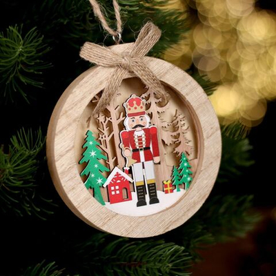 Новый год. Декор с подсветкой «Щелкунчик», 10,5 × 1,5 × 10,5 см