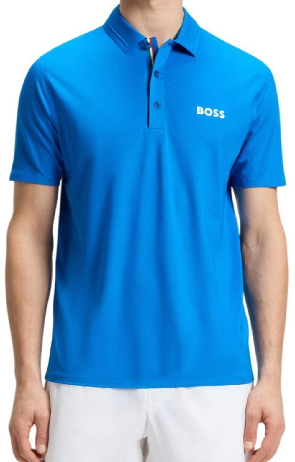 Мужское теннисное поло BOSS Patteo MB 17 Short Sleeve - небесный