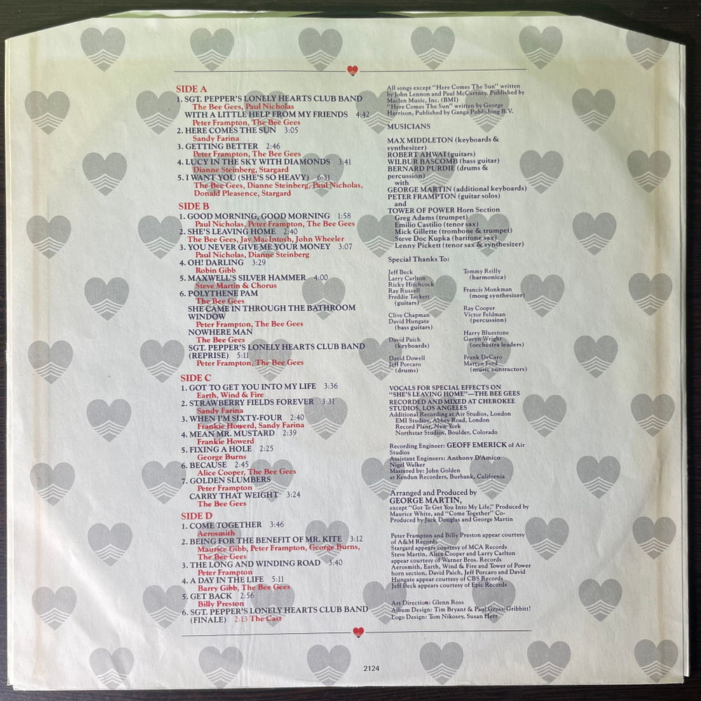 Сборник Sgt. Pepper's Lonely Hearts Club Band 2LP (Скандинавия 1977г.)