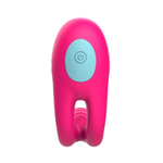 Розовое виброкольцо с пультом ДУ (Цвет: розовый)