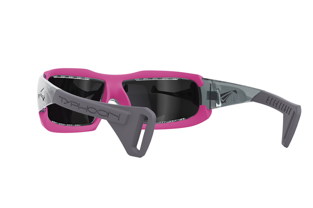 Спортивные очки LiP Typhoon / Gloss Trans. Grey / Pink / Zeiss/ PA Polarized / Tri-Pel Methane Smoke Lens