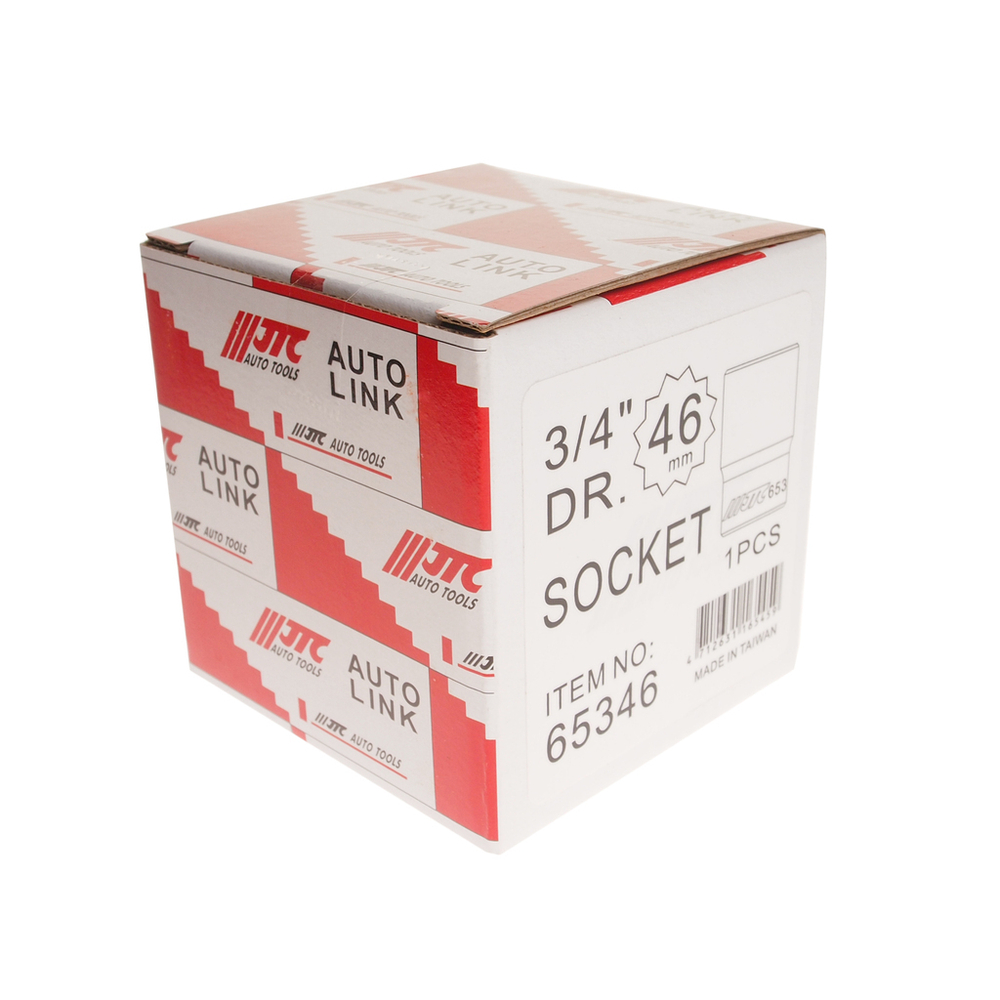 Головка торцевая 3/4" 46мм 12-ти гранная L=68мм JTC