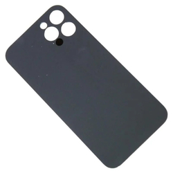 Задняя крышка для Apple iPhone 12 Pro Серый (стекло, широкий вырез под камеру) - Премиум