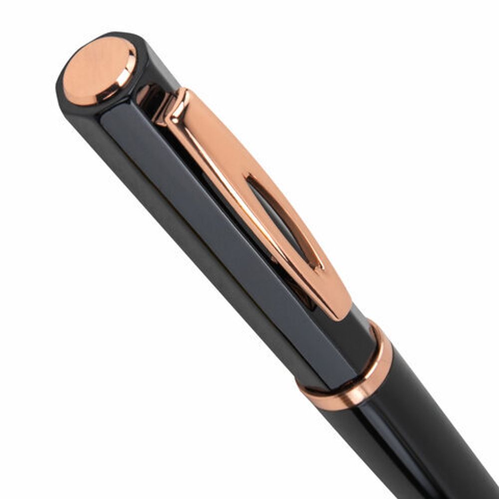 Ручка подарочная шариковая GALANT "Speer", корпус темно-синий, детали розовое золото, узел 0,7 мм, линия письма 0,5 мм, синяя, 144169