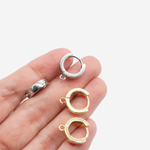 Швензы-кольца "Base" 15*5мм, позолота