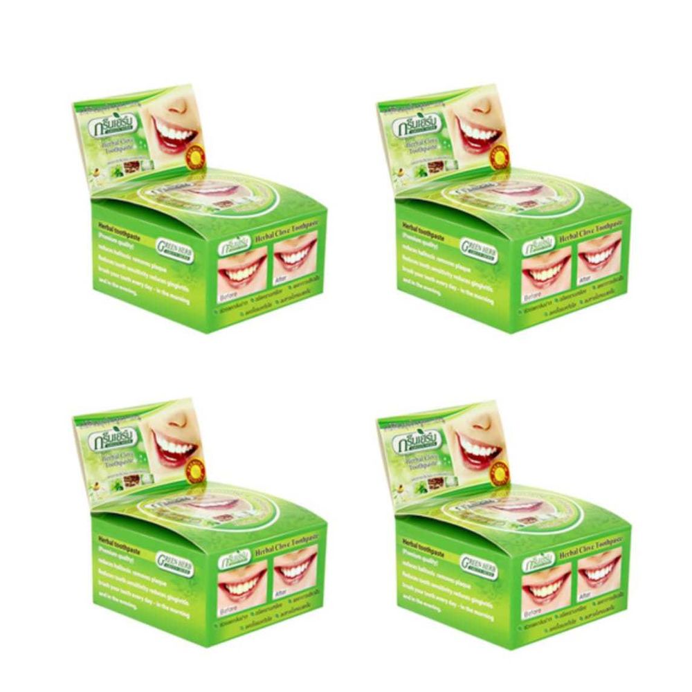 Зубная паста Green Herb Растительная, 25 гр 4 уп