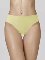 Хлопковые трусики-слипы со средней линией талии (Размер: XXL) (Цвет: желтый)