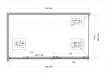 Душевой уголок BelBagno SOFT_CLOSE-2-AH-1 180х100 стекло прозрачное/профиль хром