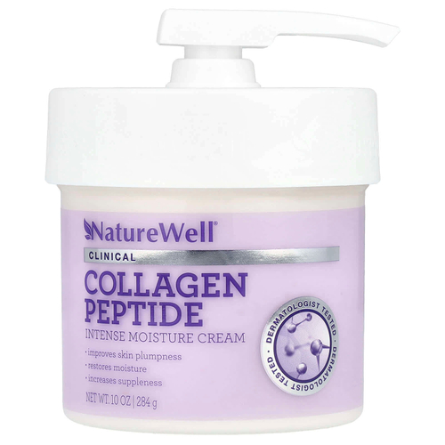 Naturewell, Collagen Peptide, крем для интенсивного увлажнения, 284 г (10 унций)