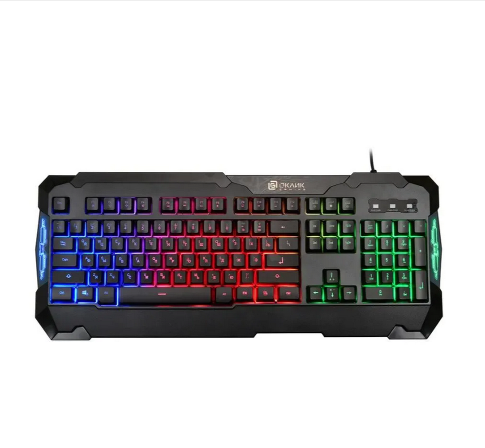 Клавиатура игровая проводная Оклик 721G RGB