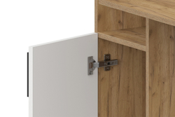 Стол компьютерный СТК 21, Дуб Золотой, Белый