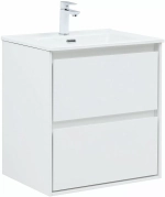 Тумба с раковиной Aquanet Милан 336367/330429 60 белый глянец