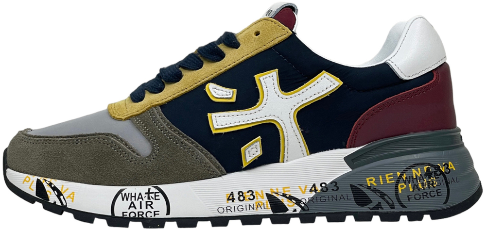 Premiata Mick 2338 Синие с бежевым