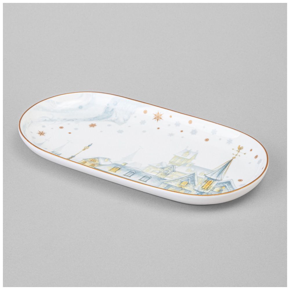 БЛЮДО ОВАЛЬНОЕ LEFARD "СНЕЖНАЯ КОРОЛЕВА" 20,5 СМ (КОР=60ШТ.)