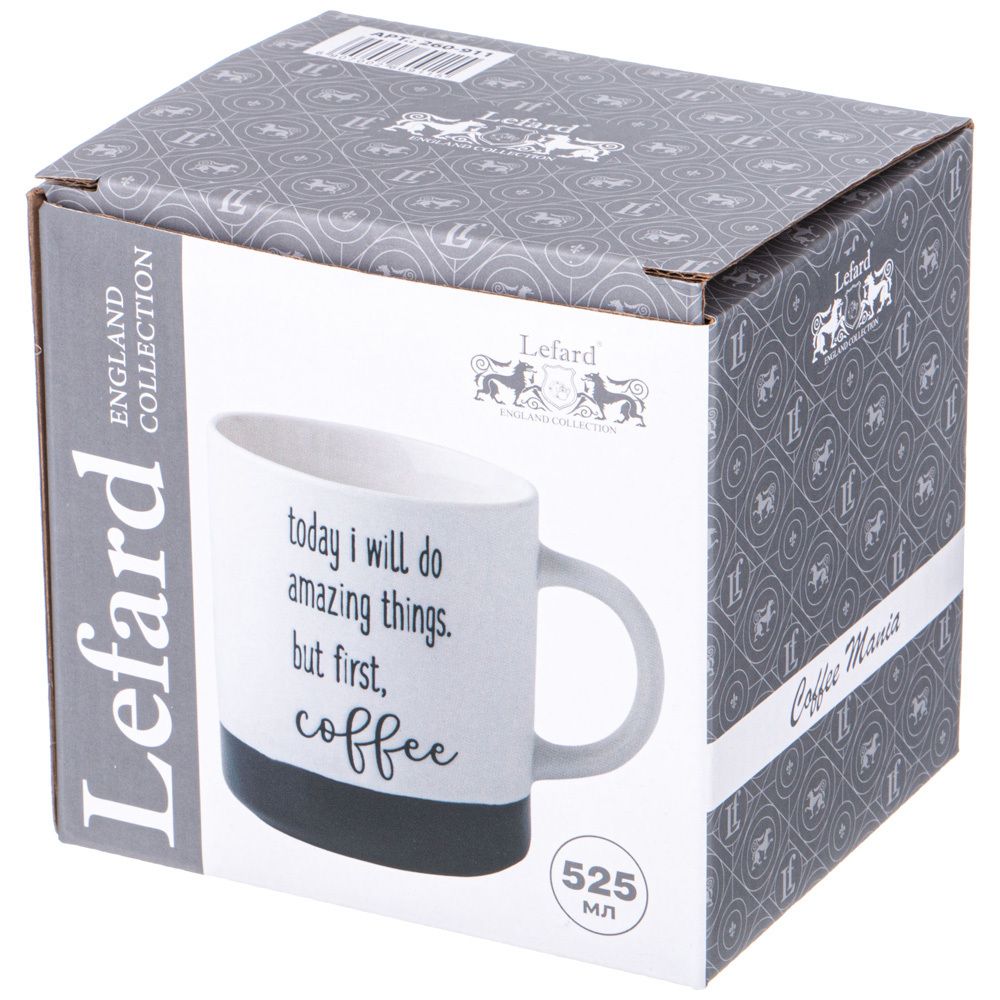 КРУЖКА LEFARD "КОФЕМАНИЯ" 525МЛ