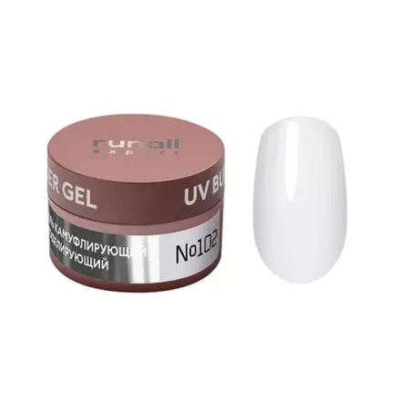 Runail Expert Гель моделирующий UV BUILDER GEL №102 молочный, 15г банка