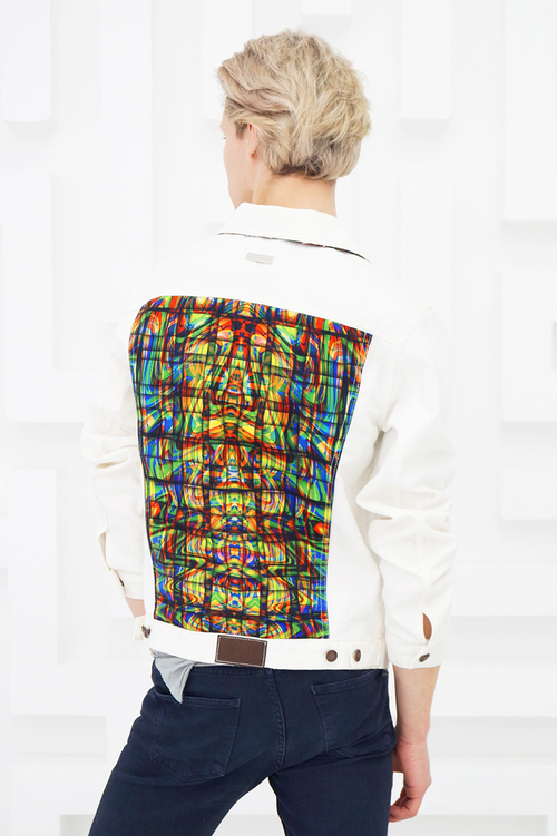 LIGVIANNI Джинсовая куртка Denim Jacket Stained Glass